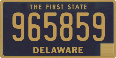 DE license plate 965859