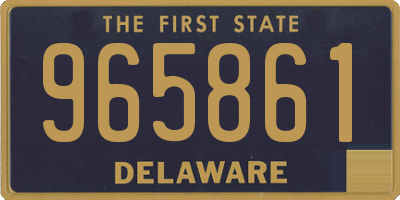 DE license plate 965861