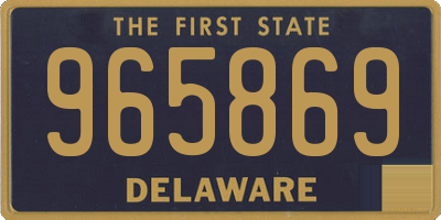 DE license plate 965869