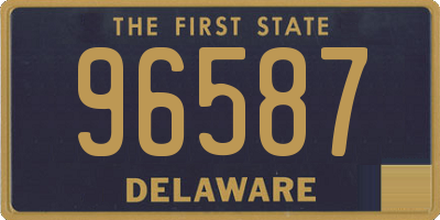 DE license plate 96587