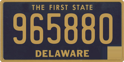 DE license plate 965880