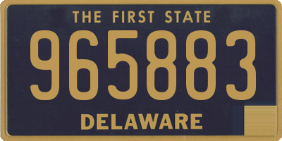 DE license plate 965883