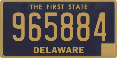 DE license plate 965884