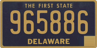 DE license plate 965886