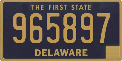 DE license plate 965897