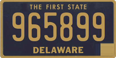 DE license plate 965899