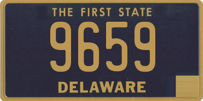 DE license plate 9659