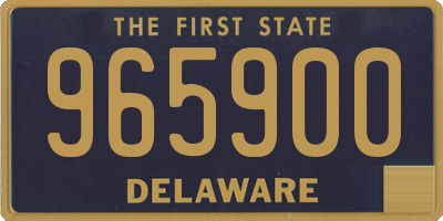 DE license plate 965900