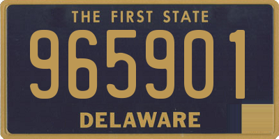 DE license plate 965901