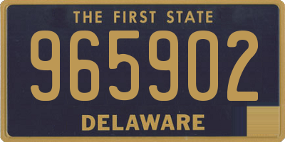 DE license plate 965902