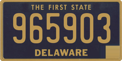 DE license plate 965903