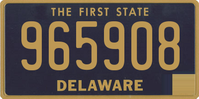 DE license plate 965908