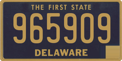 DE license plate 965909