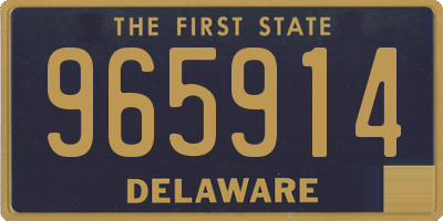 DE license plate 965914