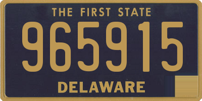 DE license plate 965915