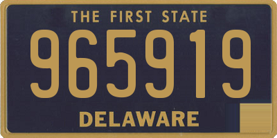 DE license plate 965919