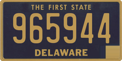 DE license plate 965944