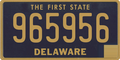 DE license plate 965956