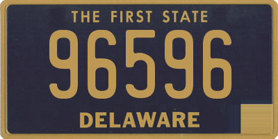 DE license plate 96596