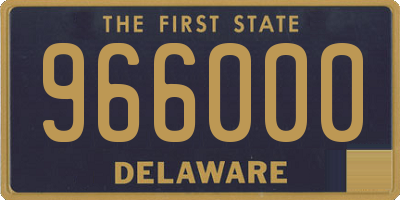 DE license plate 966000