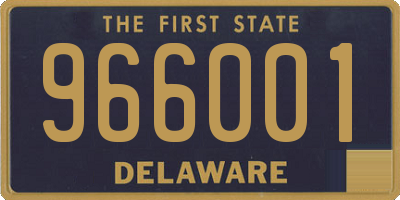 DE license plate 966001