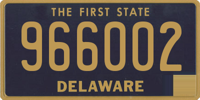 DE license plate 966002