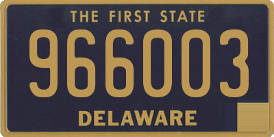 DE license plate 966003