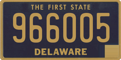 DE license plate 966005