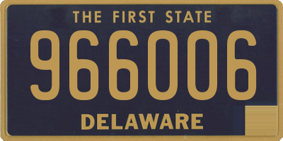 DE license plate 966006