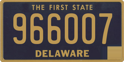 DE license plate 966007