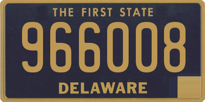 DE license plate 966008