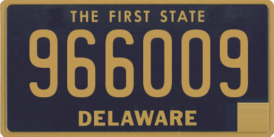 DE license plate 966009