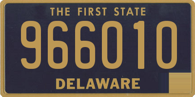 DE license plate 966010