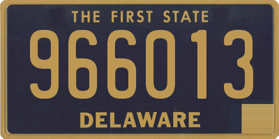 DE license plate 966013