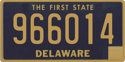 DE license plate 966014