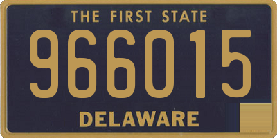 DE license plate 966015