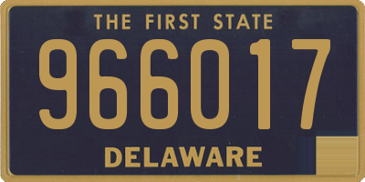 DE license plate 966017