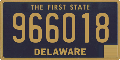 DE license plate 966018