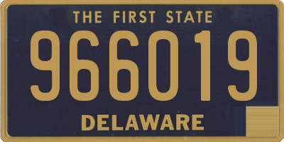 DE license plate 966019