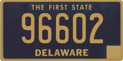 DE license plate 96602