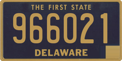 DE license plate 966021