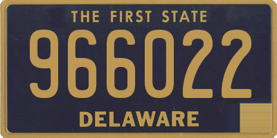 DE license plate 966022