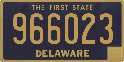 DE license plate 966023