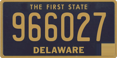 DE license plate 966027