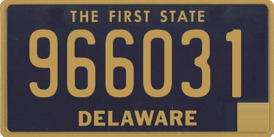 DE license plate 966031