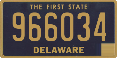 DE license plate 966034