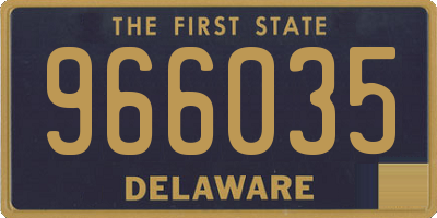 DE license plate 966035