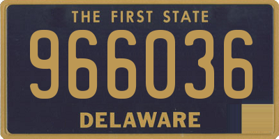 DE license plate 966036