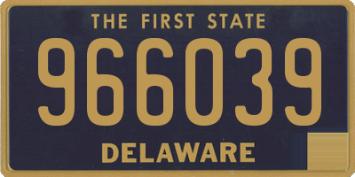 DE license plate 966039