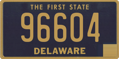 DE license plate 96604